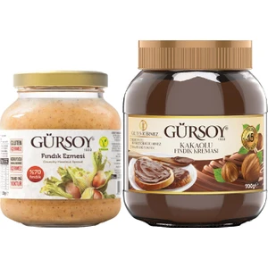Fındık Ezmesi 320 gr & Gürsoy Kakaolu Fındık Kreması 700gr