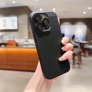 Case 4U Apple iPhone 13 Pro Max Kılıf Rubber Delikli Hava Alan Mat Silikon Arka Kapak Siyah
