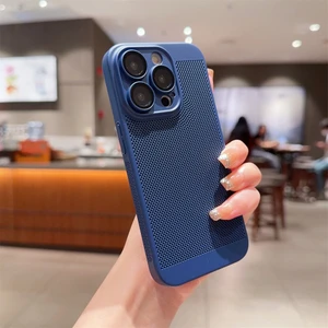 Case 4U Apple iPhone 12 Pro Kılıf Rubber Delikli Hava Alan Mat Silikon Arka Kapak Lacivert