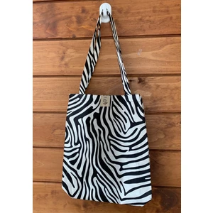 Fimu Zebra Desen Körüklü Bez Çanta