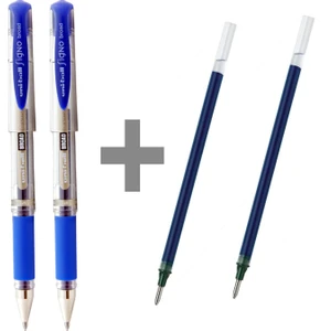 Uniball Signo Broad UM-153 Imza Kalemi Mavi 2 Adet ve 2 Adet Yedeği