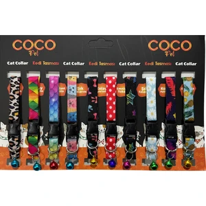 Coco Pet Desenli Kedi Boyun Tasması 10 Adet