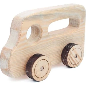 Nostaljik Lezzetler Ahşap Oyuncak Tekerlekli Araba