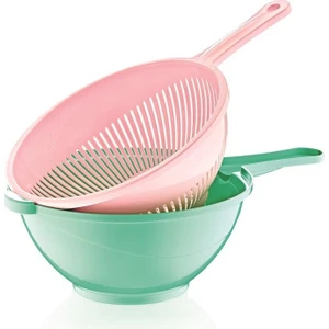 Çankaya Plastik Çiftli Süzgeç (Renkli)