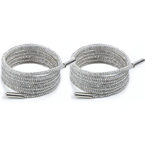 Kristal Taşlı Parlak Taşlı Ayakkabı Bağcığı 100 cm 1 Çift
