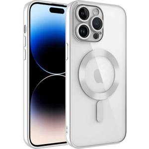 Apple iPhone 13 Pro Kılıf Kamera Lens Korumalı Renkli Magsafe Şeffaf Silikon