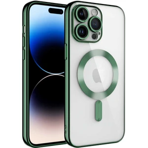 Apple iPhone 12 Pro Kılıf Kamera Lens Korumalı Renkli Magsafe Şeffaf Silikon