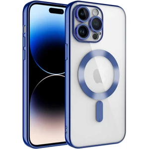 Apple iPhone 11 Pro Max Kılıf Kamera Lens Korumalı Renkli Magsafe Şeffaf Silikon