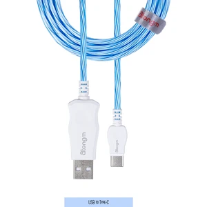 Atongm Light USB To Type - C Tipi Kablo Hızlı Şarj Veri Kablosu Hızlı Şarj 3.0/2.0 (1.2m)