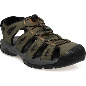 234715 3fx Haki Comfort Casual Önü Kapalı Erkek Sandaleti