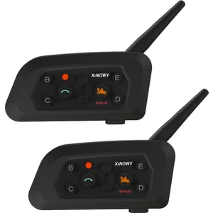 V6 Artı Motosiklet Kask Bluetooth Kulaklık Interkom 1200M Interkom Iletişimci Su Geçirmez 2 Binici