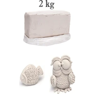 Vakumlu Seramik Çamuru Beyaz 2 kg