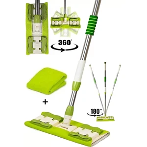 Berdina Home Sihirli Teleskobik Mop Multi Fonksiyonel Ayarlanır Mikrofiber Mop Paspas Ev Bakım ve Temizlik Seti