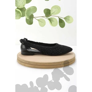 Siyah Örgü  Kadın Espadril K01823251616