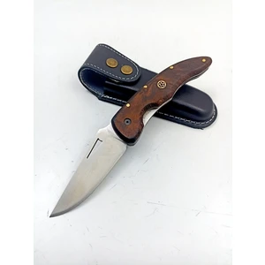 Kök Ceviz Kabzeli Içten Kilitli Çakı, Kamp ve Av Bıçağı , Avcı Bıçağı , Çakı Bıçak , Isme Özel Hediye