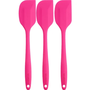 Silikon Spatula Set Büyük Boy Yanmaz Çizmez Fuşya 3'lü
