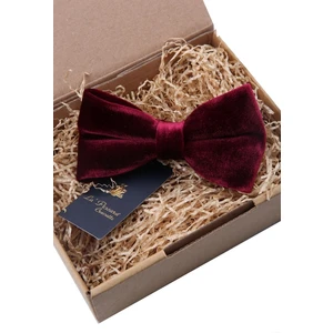 La Pescara Kadife Papyon Bordo Renk Zenginliğiyle Şıklığınızı Tamamlar