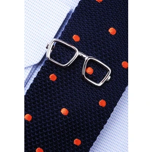 La Pescara Gümüş Kravat İğnesi Kıy36 Gözlük Desenli Şıklığı ve Kalitesiyle Özel Günler İçin