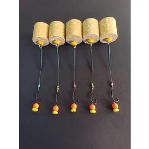 Küspe Aparatlı Yüzen Kardan Adam Turuncu Top Üzeri Yüzen Mısır Sazan Takımı 5 Li (Küspe Dahil)