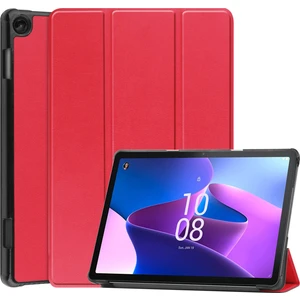 Lenovo Tab M10 3rd Gen Için Deri Tablet Kılıfı - Kırmızı (Yurt Dışından)
