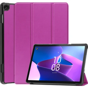 Lenovo Tab M10 3rd Gen Için Deri Tablet Kılıfı - Mor (Yurt Dışından)