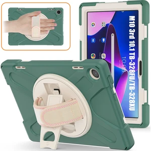 Lenovo Tab M10 10.1 3rd Gen Için Deri Tablet Kılıfı - Çok Renkli (Yurt Dışından)