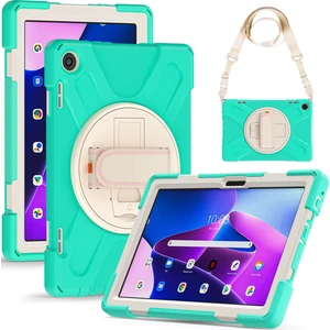 Lenovo Tab M10 10.1 3rd Gen Için Deri Tablet Kılıfı - Yeşil (Yurt Dışından)