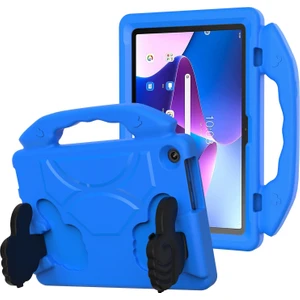 Lenovo Tab M10 3rd Gen 10.1 TB-328 Için Deri Tablet Kılıfı - Mavi (Yurt Dışından)