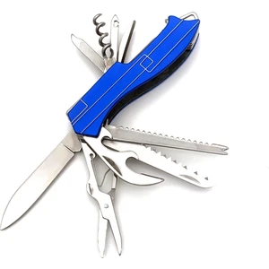 11 Fonksiyonlu Kamp Cep Çakısı Multitool Mavi