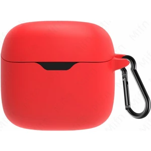 Case Street Casestreet Jbl Tune Flex Kılıf Model Uyumlu Mat Silikon Soft Kancalı Sf7 Kırmızı
