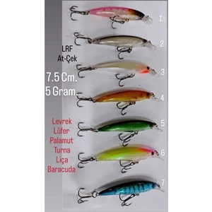 Lrf At-Çek Rapala 7,5 cm 5 gr ( Levrek - Lüfer - Palamut- Turna - Liça - Baracuda )