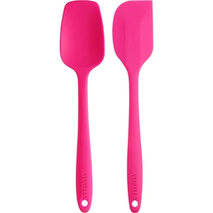 Silikon Kaşık Spatula Seti Büyük Boy Yanmaz Yapışmaz Çizmez 2'li