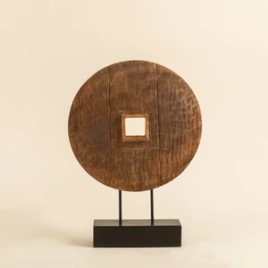 Tenggara Standlı Dekoratif Obje 54 cm Natural