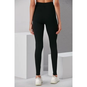 Thin Shop Siyah Tayt, Klasik Toparlayıcı Çelik Örme Kumaş