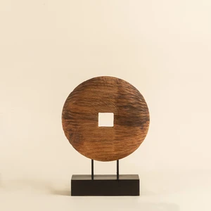 Tenggara Standlı Dekoratif Obje 44 cm Natural