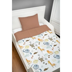 Tuğba Kuğu Montessori Yorgan Seti (95X195 Cm) - Iconic Serisi - Kaktüs ve Sevimli Hayvanlar