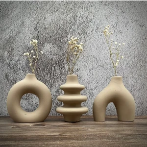 Ayas Shop Minimal  Vazo 3lü Set