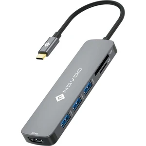 Type-C To 3*usb-A 3.1 4K HDMI Tf Sd Kart Okuyucu Dönüştürücü Adaptör