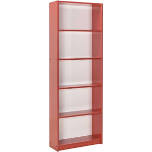 adore mobilya Max 5 Raflı Kitaplık-Parlak Kırmızı 58X170X23 cm (Gxyxd)