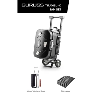 Travel-X Taşınabilir Mangal Tam Set Siyah