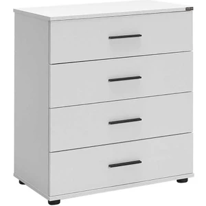adore mobilya White 4 Çekmeceli Şifonyer - Mat Beyaz 65X78X41 cm (Gxyxd)