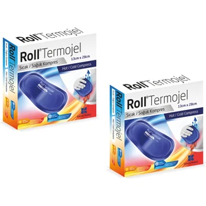 Termojel Sıcak Soğuk Kompres Jel 13CM x 28CM Kumaş Kılıflı - 2 Adet
