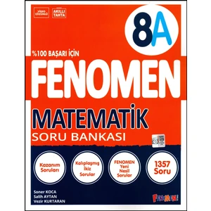 Fenomen Yayıncılık 8. Sınıf LGS Matematik Soru Bankası (A)