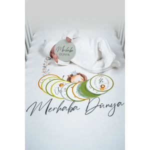 Tuğba Kuğu Yenidoğan Müslin Örtü Seti Sağlıklı Kullanım için %100 Pamuk 80x100 cm