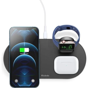 CH-7063 3in1 15W Type-C Çoklu Magsafe Tws Kulaklık -Watch-Telefon Dock Şarj Unitesi