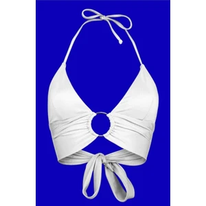 Yeşil Halka Aksesuarlı Ekstra Yumuşak Özel Koleksiyon Tulumlu Şık Bikini Üstü