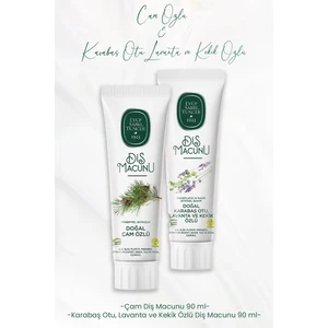 Eyüp Sabri Tuncer Diş Macunu Çam Özlü 90 ml ve Karabaş Otu, Lavanta ve Kekik Özlü 90 ml