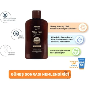 Angie Sun After Sun Shimmer Güneş Sonrası Jel 200 ml (Vegan)