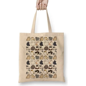 Kediler Cats Cats Cats Graphic Bez Çanta Uzun Saplı