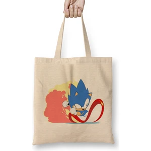 Gotta Go Fast Sonic The Hedgehog Bez Çanta Uzun Saplı